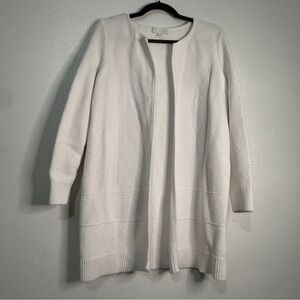 White Label Women's Cotton Open-Front Sweater. Sz 12.